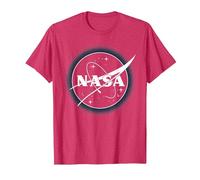 NASA Particle Logo T-Shirt, Homme, Rouge Chiné, 3XL