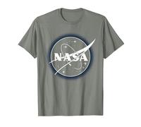 NASA Particle Logo T-Shirt, Homme, Vert Kaki chiné, 3XL