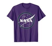 NASA Particle Logo T-Shirt, Homme, Violet, 3XL