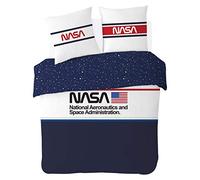 Housse de couette Nasa Chic, Blanc, Adulte, 220x240cm, 2 personnes, 100% Coton BLANC