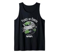 NASA Peace on Earth Vaisseau Spatial Blanc détresse Débardeur