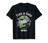NASA Peace on Earth Vaisseau Spatial Blanc détresse T-Shirt