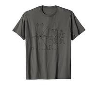 Nasa Pioneer Plaque d'exploration spatiale Nerdy Science Teacher T-Shirt