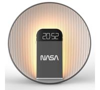 NASA Réveil SPC600 - Radio Réveil, Enceinte Bluetooth, Charge Sans Fil 15W Qi, D