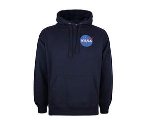 Nasa Small Core Logo Hoodie Sweat-Shirt À Capuche, Bleu (Navy Blue NVY), Homme