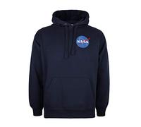 Nasa Small Core Logo Hoodie Sweat-Shirt À Capuche, Bleu (Navy Blue NVY), Large Homme