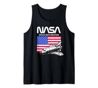 NASA Space Shuttle Exploration Drapeau USA Débardeur