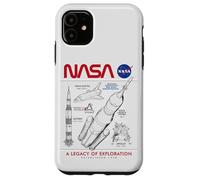 NASA Space Shuttle SLS Saturn V Apollo Lunar Schématique Coque pour iPhone 11