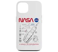 NASA Space Shuttle SLS Saturn V Apollo Lunar Schématique Coque pour iPhone 13