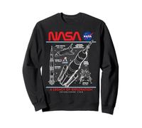 NASA Space Shuttle SLS Saturn V Apollo Lunar Schématique Sweatshirt