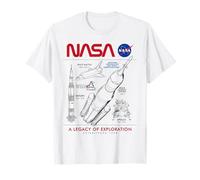 NASA Space Shuttle SLS Saturn V Apollo Lunar Schématique T-Shirt