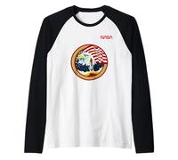 NASA Space Shuttle STS 36 Mission Patch Worm Logo Manche Raglan
