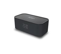 NASA SPC800 - Enceinte Bluetooth Puissante, Charge Sans Fil, Double Alarme, Effet Stéréo, Batterie Lithium, Horloge Intégrée - Noir