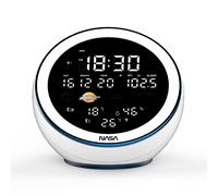 Nasa Gear Station météorologique WSP1500 – enceinte Bluetooth et radio-réveil – Blanche