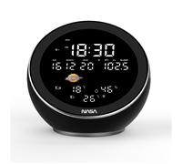 Station météo et enceinte Bluetooth Nasa WSP1500 avec radio-réveil Noir
