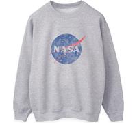 NASA - Sweat-shirt look usé pour femme BI2196 (M) (gris chiné)