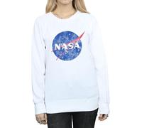NASA - Sweat-shirt look usé pour femme BI2196 (XXL) (Blanc)