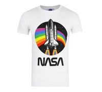NASA - T-shirt motif arc-en-ciel - Homme (TV484)