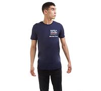 Nasa Flugzeug Aeronautics T-Shirt, Bleu (Bleu Marine), L Men's