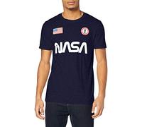 Nasa TMMTS031NVYXLG Shirt, Navy Blue, XL Men's