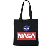NASA TOTE BAG LOGO, REFERENCE : BWNASADBB013, NOIR, 38 X 42 CM