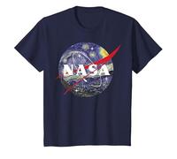 NASA Van Gogh Starry Night Style Logo T-Shirt, Enfant, Bleu Marine, 3 Ans