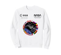 NASA Worm et ESA Logo ISS International Space Station Sweatshirt