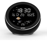 NASA WSP1500 Station météo sans fil design avec capteur extérieur et haut-parleur Bluetooth intégré en noir