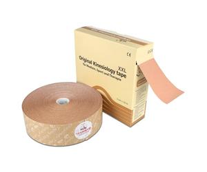 Nasara Kinesiologie Physio XXL Ruban adhésif pour sport et médecine Beige Taille 5 cm x 32 m