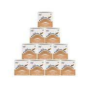 Nasara Lot de 10 rouleaux de ruban adhésif de kinésiologie Beige 5 cm x 5 m