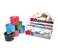 Nasara Original bande de kinésiologie : boîte de 6 tapes pour le sport et la médecine, taille du rouleau 5cm x 5m, boîte de 6 avec vert