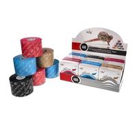 Nasara Original Bande Kinésiologique, Boîte de 6 tapes, Mélange avec beige