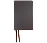 NASB Large Print Personal Size Bible with Full Translation Footnotes, Dark Brown, Genuine Cowhide Leather, 2020 text