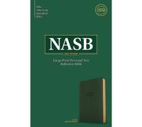 NASB Large Print Personal Size Reference Bible, Olive (de piel falsa)