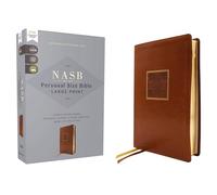 NASB, Personal Size Bible, Large Print, Leathersoft, Brown, Red Letter, 1995 Text, Comfort Print