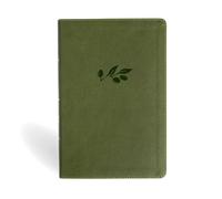 NASB Personal Size Giant Print Bible, Olive Leathertouch