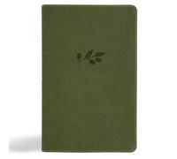 NASB Single-Column Personal Size Bible, Olive Leathertouch