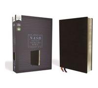 Bible NASB Thinline – Reliure simili-cuir noir – Texte 1995, lettres rouges