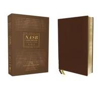 Nasb, Thinline Bible, Genuine Leather, Buffalo, Brown, Red Letter Edition, 1995 Text, Comfort Print