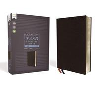 Nasb, Thinline Bible, Large Print, Bonded Leather, Black, Red Letter Edition, 1995 Text, Comfort Print