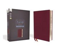 NASB Thinline Bible Large Print Bonded Leather Burgundy Red Letter 1995 Text Comfort Print by Zondervan Zondervan (Auteur)
