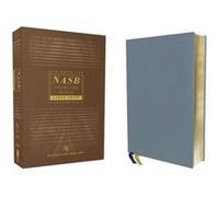 NASB Thinline Bible Large Print Genuine Leather Buffalo Blue Red Letter 1995 Text Comfort Print by Zondervan Zondervan (Auteur)