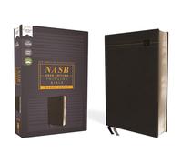 NASB, Thinline Bible, Large Print, Leathersoft, Black, Red Letter, 2020 Text, Comfort Print