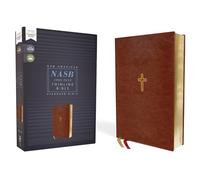 NASB, Thinline Bible, Leathersoft, Brown, Red Letter, 1995 Text, Comfort Print