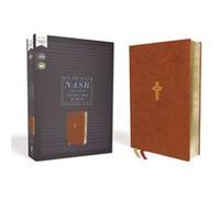 Bible NASB Thinline – Leathersoft marron, lettres rouges – 1995 Text, Comfort Print