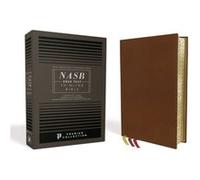 NASB Thinline Bible Premium Goatskin Leather Brown Premier Collection Black Letter Gauffered Edges 2020 Text Comfort Print by Zondervan Zondervan (Auteur)