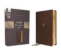 NASB, Wide Margin Bible, Leathersoft, Brown, Red Letter, 1995 Text, Comfort Print