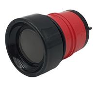 NaschLager Couvercle compatible avec Emsa Bludrop SS-520018 - Bouchon de rechange pour gourde - 0,5 l - Couleur : noir et rouge - 500 ml - Bouchon de rechange à pression tout autour