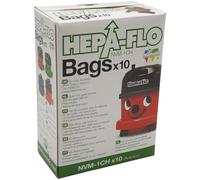 NaschLager Lot de 10 sacs d'aspirateur compatibles avec Numatic NVM-1CH 604015 - Sacs filtrants en non-tissé avec fermeture hygiénique pour Henry HVR160 HVR200 Hetty HET160 James JVP180 NRV240 PPR170