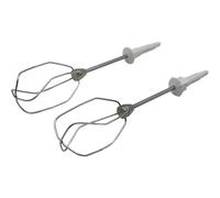 NaschLager Lot de 2 fouets pour batteur à main compatible Bosch Siemens Power Edition MQ955PE 450W Droite et Gauche Coupleur Métallique Longueur 208mm Pièce de Rechange N° 00653471 Successeur 00659071